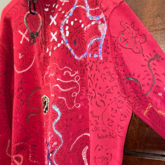 Ralph Lauren Quarter ZIp | Designed by Zipaene - Connecticut Streetwear Artist - Picture 4 of 5